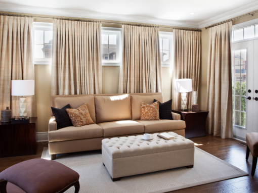 karnisz dekoracyjny wnętrza w stylu japandi